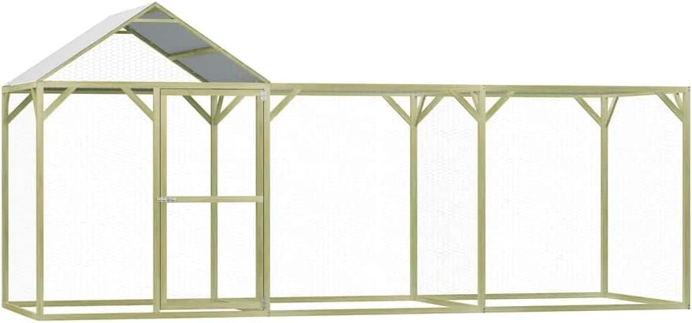 Hühnerkäfig 4,5 x 1,5 x 2 m, imprägniertes Kiefernholz, Kleintierkäfig, Nagetierkäfig, Außengehege aus Holz mit Metallgeflecht, Hamster- oder Kaninchenzubehör Hühnerkäfig 4,5 x 1,5 x 2 m, imprägniertes Kiefernholz, Kleintierkäfig, Nagetierkäfig, Außengehege aus Holz mit Metallgeflecht, Hamster- oder Kaninchenzubehör