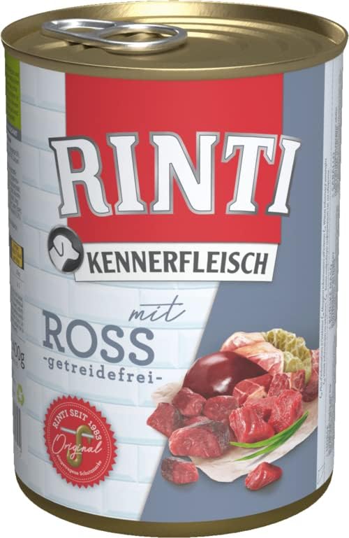 Rinti Hundefutter Genießerfleisch mit Ross 6 x 400 g Rinti Hundefutter Genießerfleisch mit Ross 6 x 400 g
