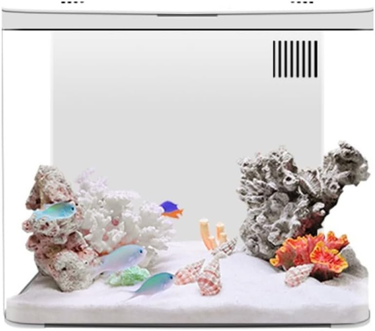 Acryl-Aquarium-Starter-Set mit leiser Pumpe, Desktop-Betta-Aquarium, LED-Beleuchtung, Filtersystem (weiß) Acryl-Aquarium-Starter-Set mit leiser Pumpe, Desktop-Betta-Aquarium, LED-Beleuchtung, Filtersystem (weiß)