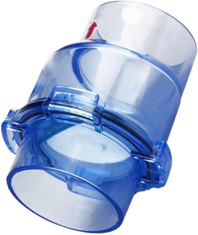 50 mm PVC-Doppelrückschlagventil, transparente Rohrverschraubung für Aquarium-Wasseraufbereitung, Bewässerungssystem, Rückflussverhinderung 50 mm PVC-Doppelrückschlagventil, transparente Rohrverschraubung für Aquarium-Wasseraufbereitung, Bewässerungssystem, Rückflussverhinderung