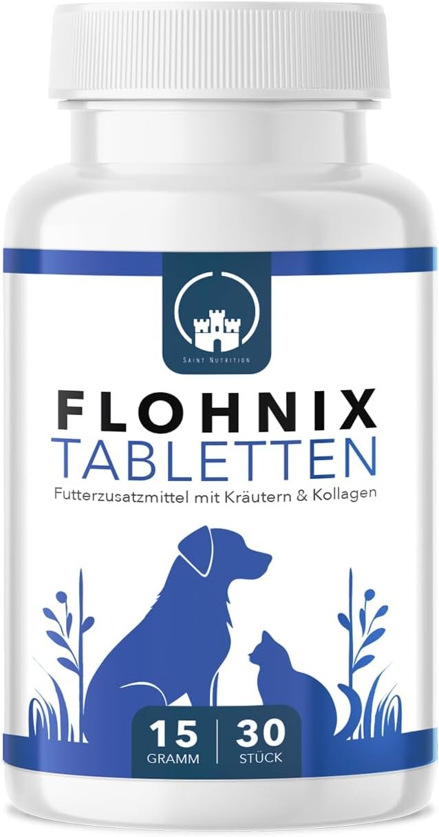 Flohnix Tabletten – Floh- und Zeckenschutz für Hunde – Flohtabletten Katzen – Zur täglichen Unterstützung der Abwehrkräfte bei Flohbefall – Floh- und Zeckenschutz – Ohne künstliche Zusätze Flohnix Tabletten – Floh- und Zeckenschutz für Hunde – Flohtabletten Katzen – Zur täglichen Unterstützung der Abwehrkräfte bei Flohbefall – Floh- und Zeckenschutz – Ohne künstliche Zusätze