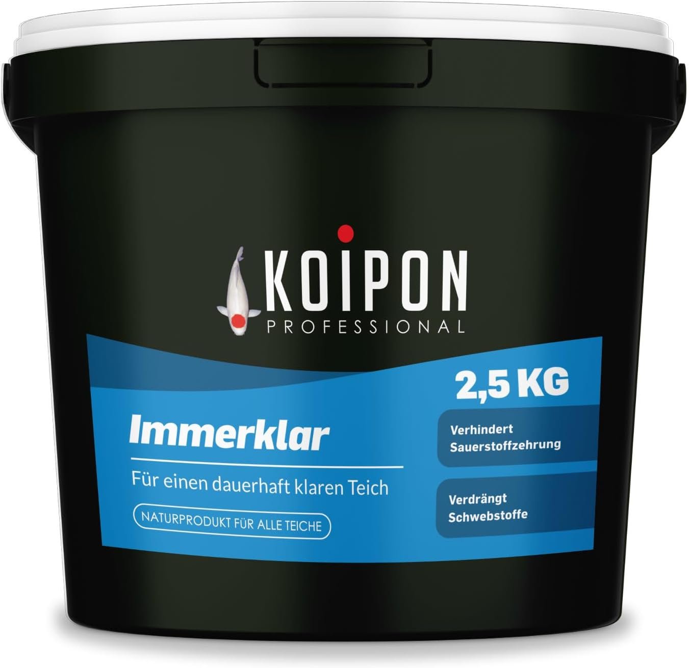 Koipon Everclear, natürlicher Teichwasseraufbereiter für langanhaltend klares Teichwasser gegen Schwebealgen und trübes Wasser im Gartenteich Koipon Everclear, natürlicher Teichwasseraufbereiter für langanhaltend klares Teichwasser gegen Schwebealgen und trübes Wasser im Gartenteich