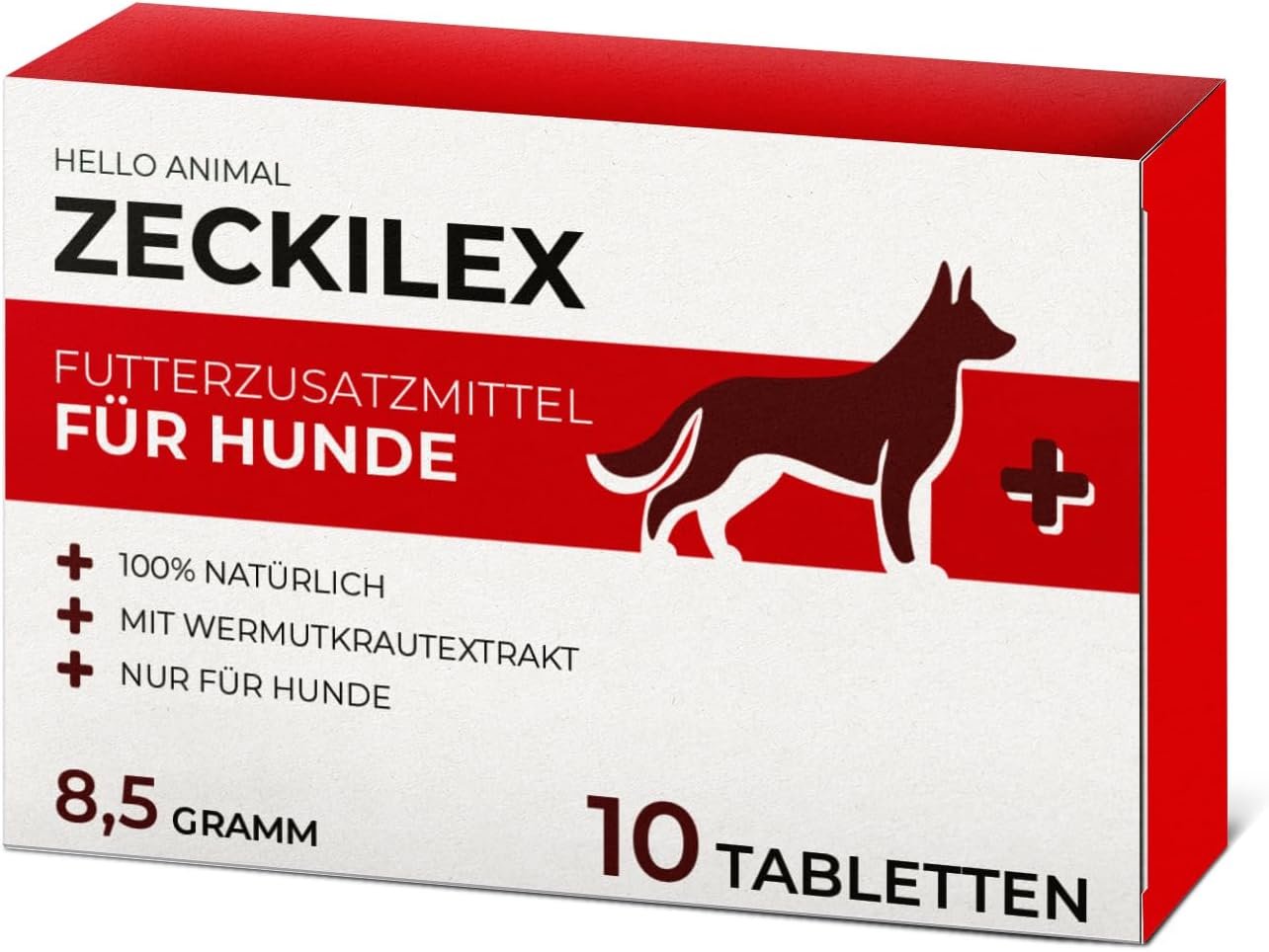 Hello Animal Zeckilex – Zeckentabletten für Hunde – pflanzliche Formel ohne Zusatzstoffe – Futterzusatz mit Wermutextrakt – 10 Tabletten Hello Animal Zeckilex – Zeckentabletten für Hunde – pflanzliche Formel ohne Zusatzstoffe – Futterzusatz mit Wermutextrakt – 10 Tabletten