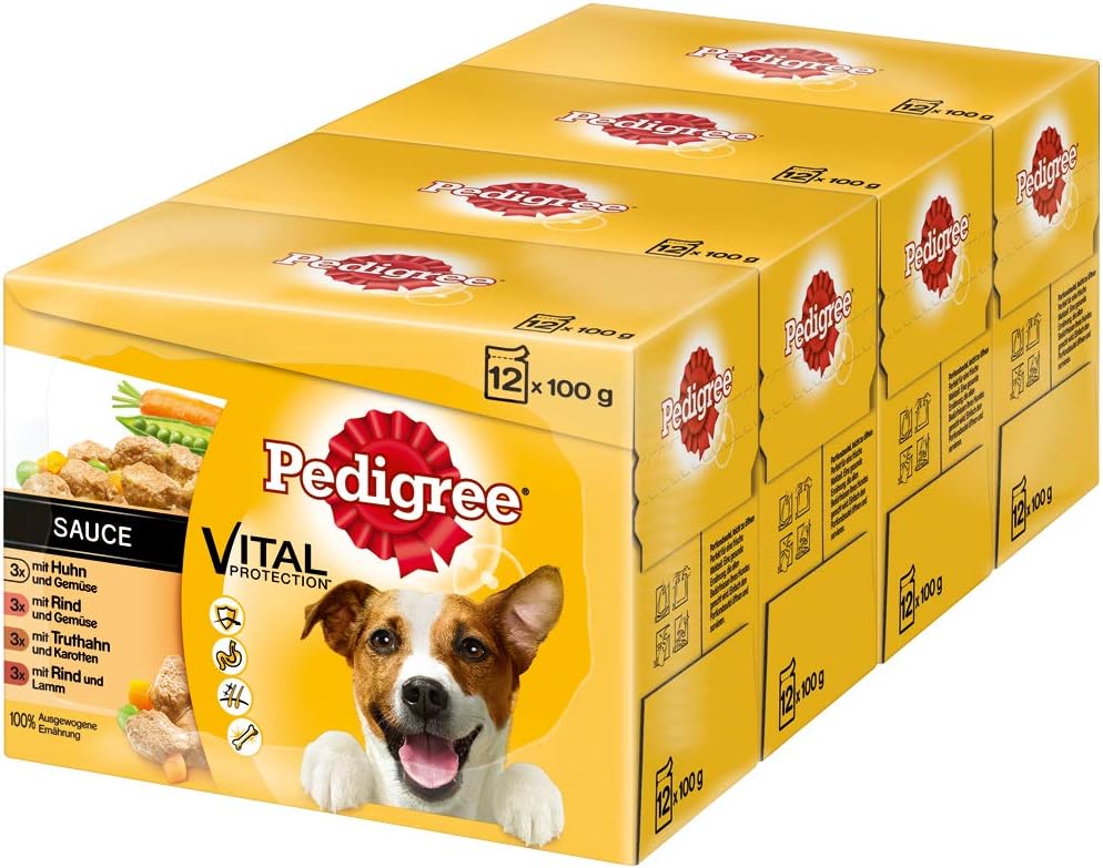 Pedigree Adult Hundefutter im Portionsbeutel – verschiedene Sorten Pedigree Adult Hundefutter im Portionsbeutel – verschiedene Sorten
