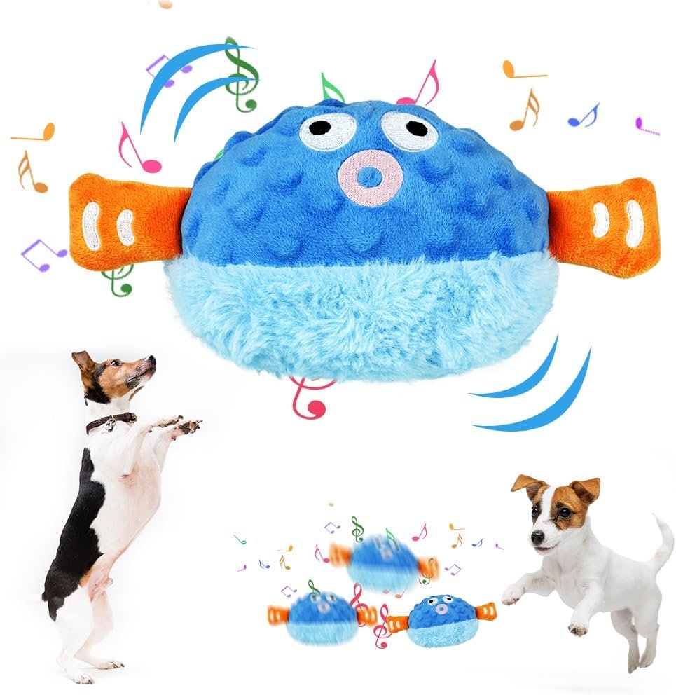 Vicloon Bewegliches Hundespielzeug, interaktives Hundespielzeug, elektrischer Hundeball, aktiv bewegliches Haustier-Plüschspielzeug, Aktivitäts-Hundeball mit Sound und Hüpffunktion für Hunde und Katzen Vicloon Bewegliches Hundespielzeug, interaktives Hundespielzeug, elektrischer Hundeball, aktiv bewegliches Haustier-Plüschspielzeug, Aktivitäts-Hundeball mit Sound und Hüpffunktion für Hunde und Katzen