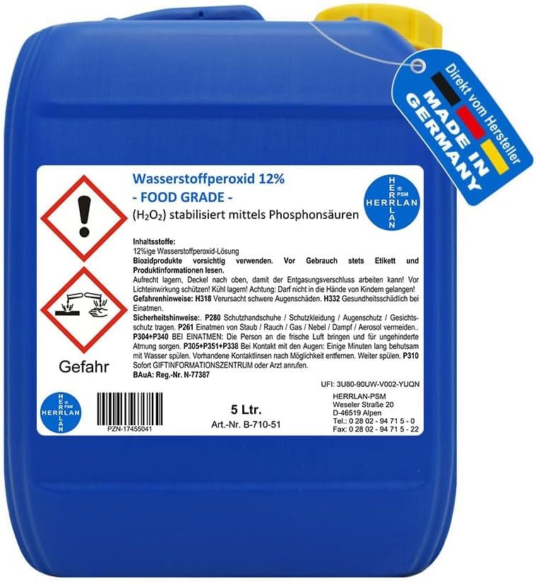 Herrlan Algenvernichter für Pool & Schwimmbad – 5 Liter Kanister – Lebensmittelqualität – Chlorfrei – PZN 16569707 – BAuA N-77387 – Hergestellt in Deutschland Herrlan Algenvernichter für Pool & Schwimmbad – 5 Liter Kanister – Lebensmittelqualität – Chlorfrei – PZN 16569707 – BAuA N-77387 – Hergestellt in Deutschland