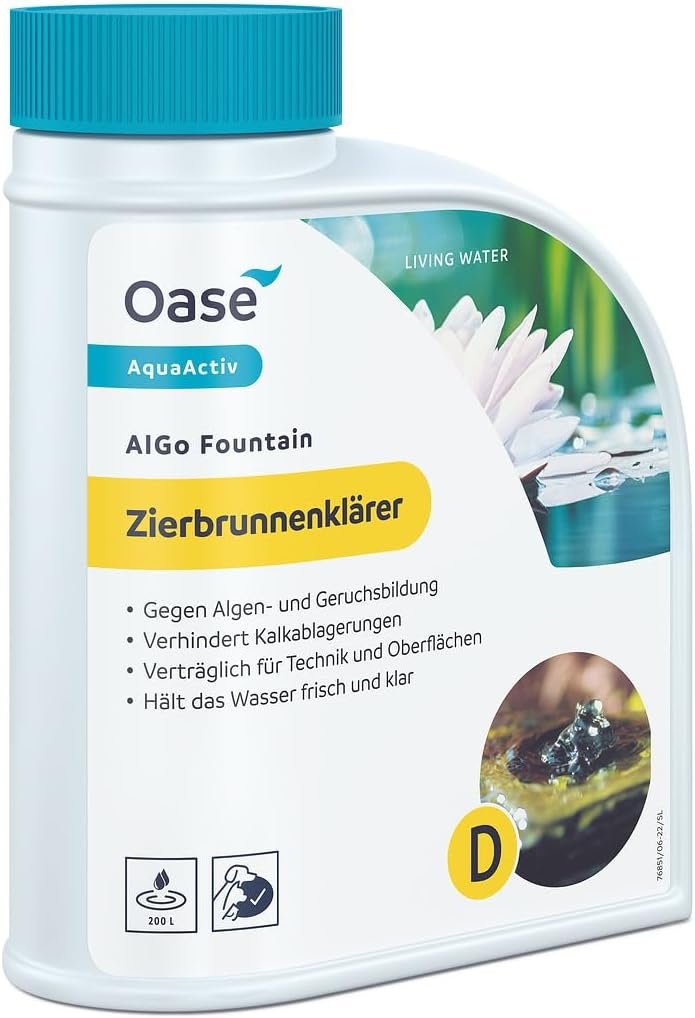 Oase Fountain Wasserreiniger AquaActiv AlGo 500 ml – Silber Oase Fountain Wasserreiniger AquaActiv AlGo 500 ml – Silber