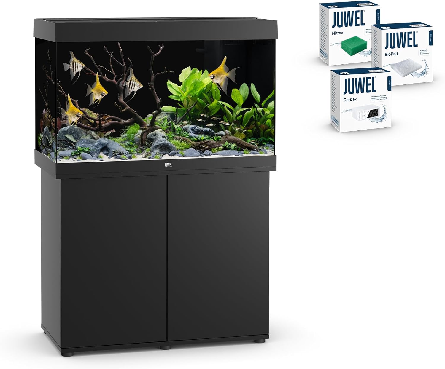 JUWEL Aquarium Rio 290 Kombination Schwarz Premium Bundle JUWEL Aquarium Rio 290 Kombination Schwarz Premium Bundle