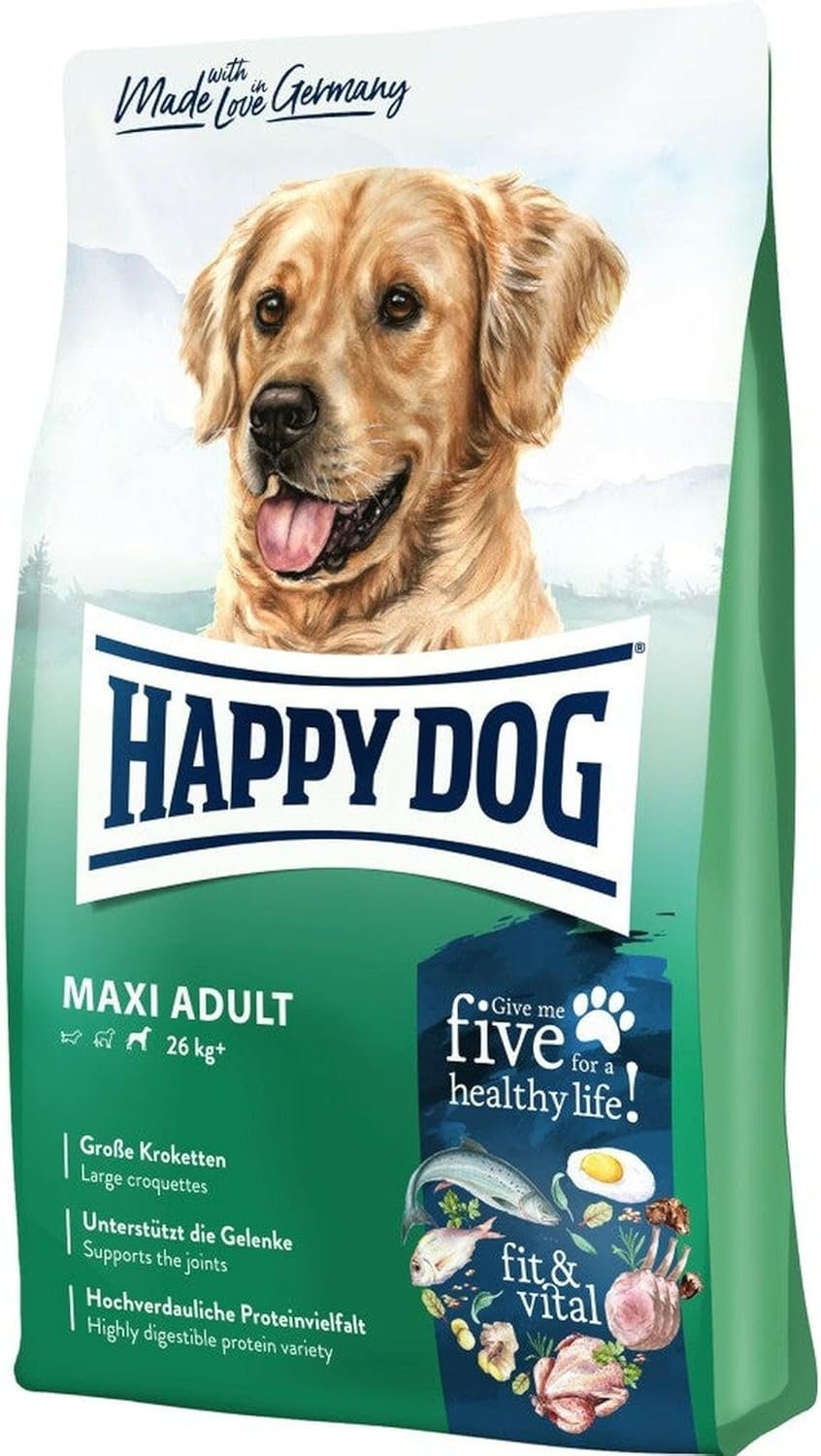 Happy Dog 60761 Supreme Fit & Vital Maxi Adult Trockenfutter für große Hunde, 14 kg Fassungsvermögen Happy Dog 60761 Supreme Fit & Vital Maxi Adult Trockenfutter für große Hunde, 14 kg Fassungsvermögen