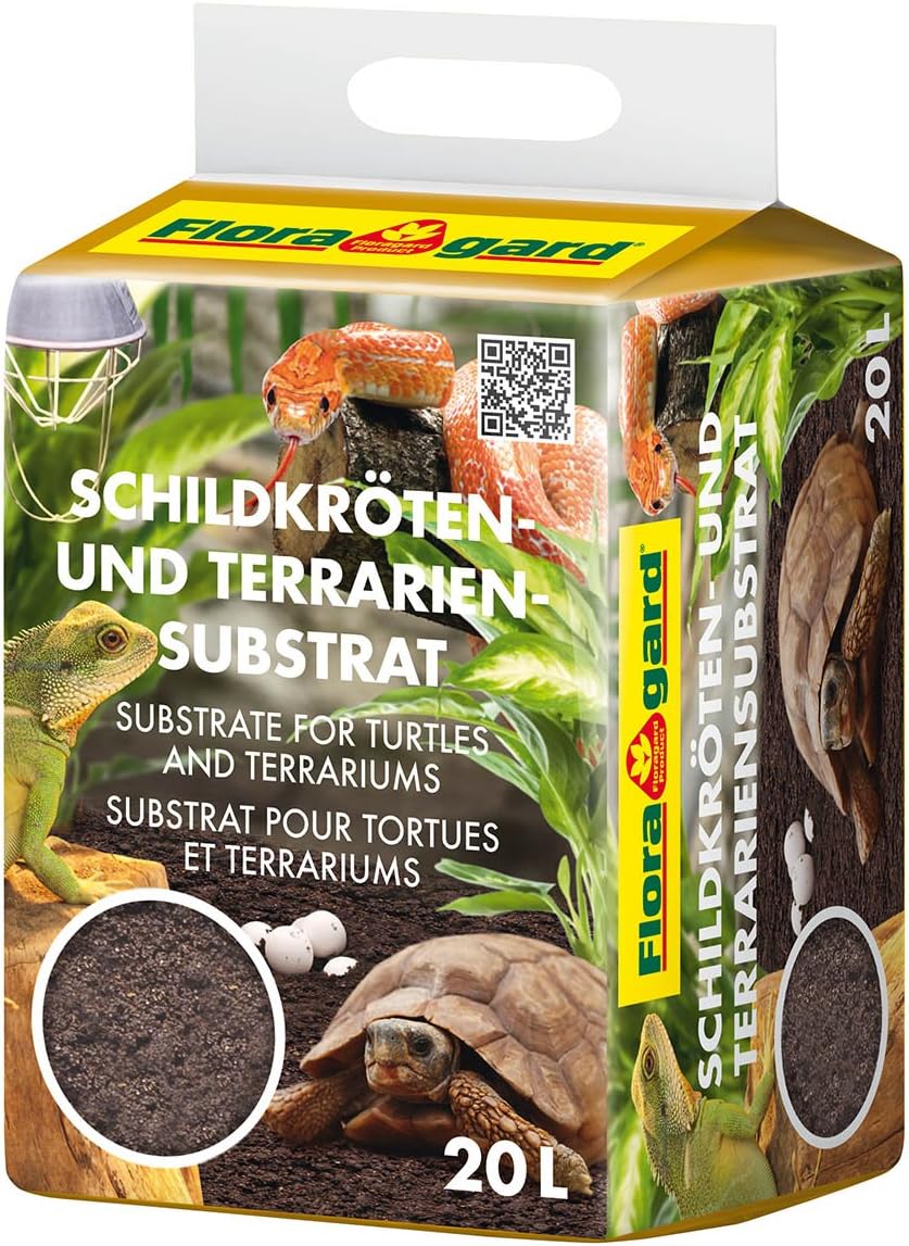 Floragard Schildkrötenerde und Terrariensubstrat 20 l, natürliche Einstreu für Reptilien Floragard Schildkrötenerde und Terrariensubstrat 20 l, natürliche Einstreu für Reptilien