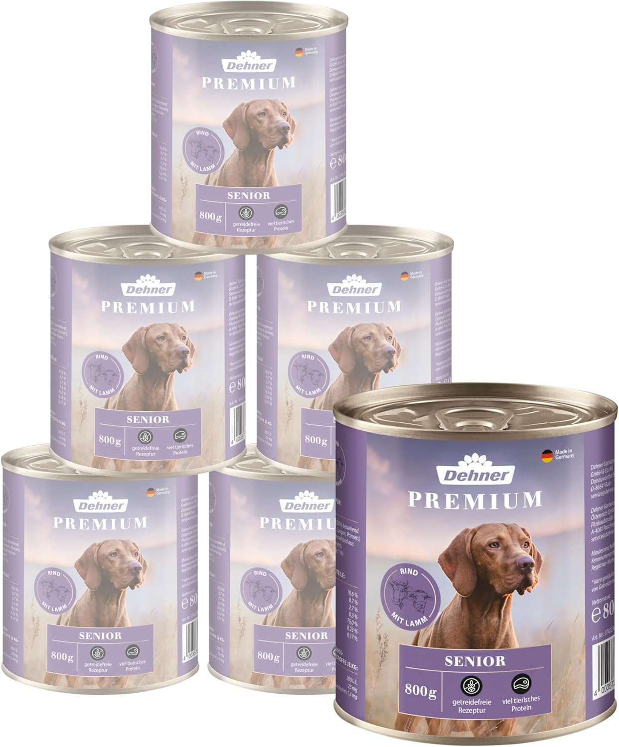 Dehner Premium Nassfutter für Hunde, Junior / Adult / Senior, verschiedene Sorten und Größen Dehner Premium Nassfutter für Hunde, Junior / Adult / Senior, verschiedene Sorten und Größen