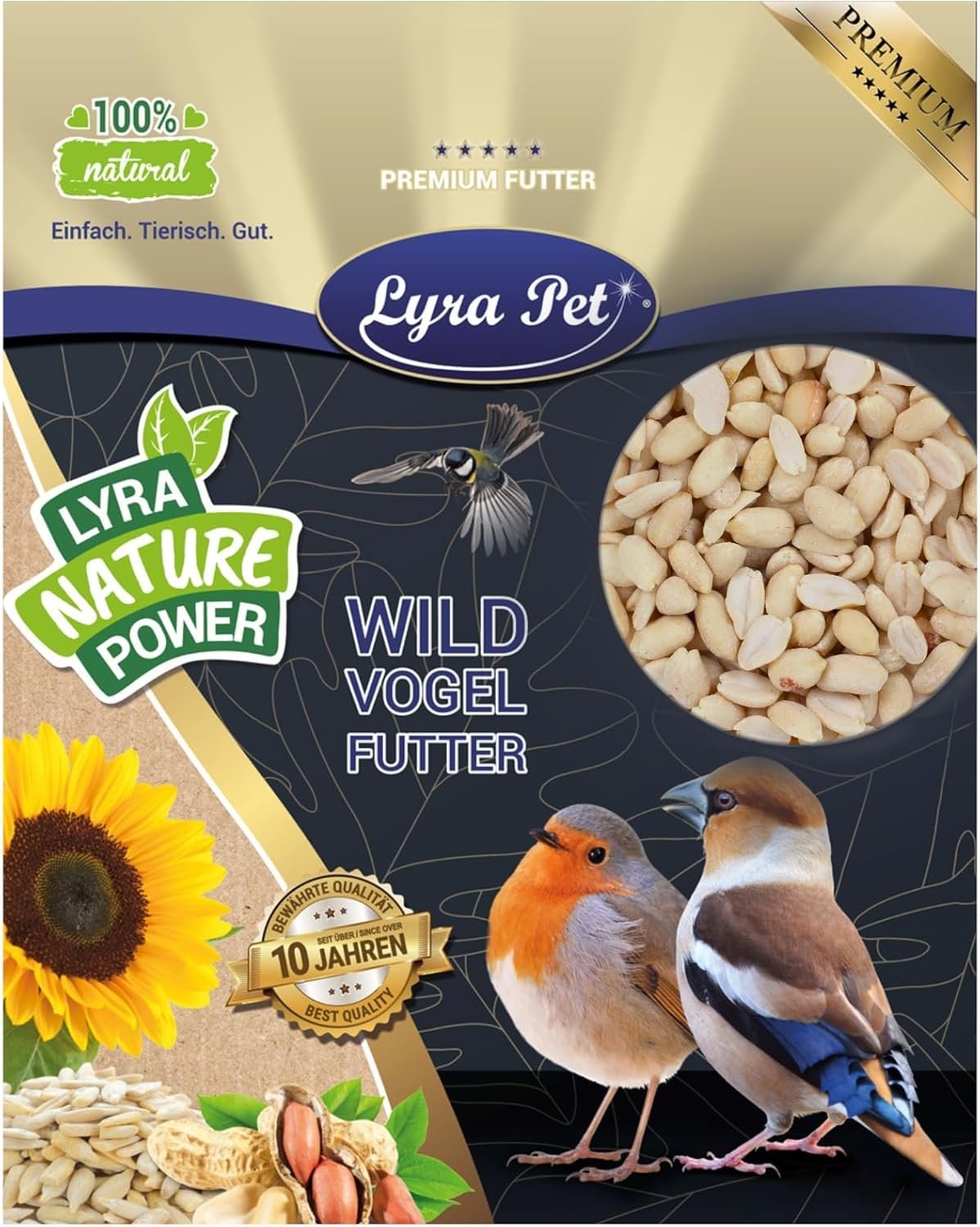 Lyra Pet 25 kg Erdnusskerne, halbblanchiert, nährstoffreiches Streufutter, Wildvogelfutter, Ganzjahres-Erdnüsse ohne Schale, Energiespender für alle Wildvögel im Sommer und Winter Lyra Pet 25 kg Erdnusskerne, halbblanchiert, nährstoffreiches Streufutter, Wildvogelfutter, Ganzjahres-Erdnüsse ohne Schale, Energiespender für alle Wildvögel im Sommer und Winter