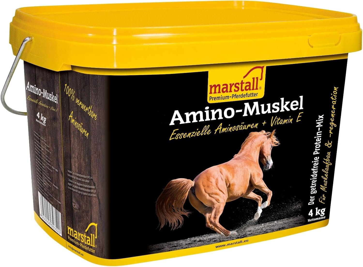 Marstall Premium-Pferdefutter Amino Muscle 3,5 kg fördert den Muskelaufbau bei großen Pferden Marstall Premium-Pferdefutter Amino Muscle 3,5 kg fördert den Muskelaufbau bei großen Pferden