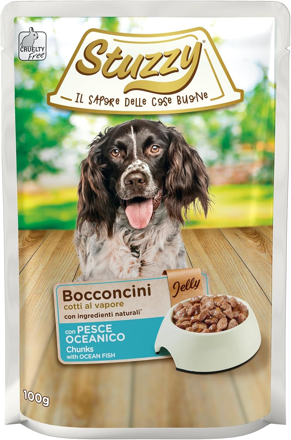 Stuzzy Dog Jelly Ocean Fish Hundefutter, nass in Gelee, 24 Beutel x 100 g Stuzzy Dog Jelly Ocean Fish Hundefutter, nass in Gelee, 24 Beutel x 100 g