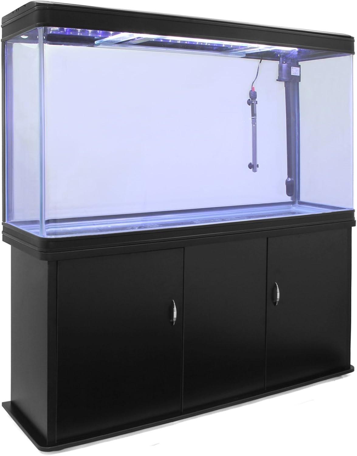 300-Liter-Hausaquarium mit Unterschrank-Aquarium-Kombination, 143,5 cm H x 120,5 cm L x 39 cm B 300-Liter-Hausaquarium mit Unterschrank-Aquarium-Kombination, 143,5 cm H x 120,5 cm L x 39 cm B