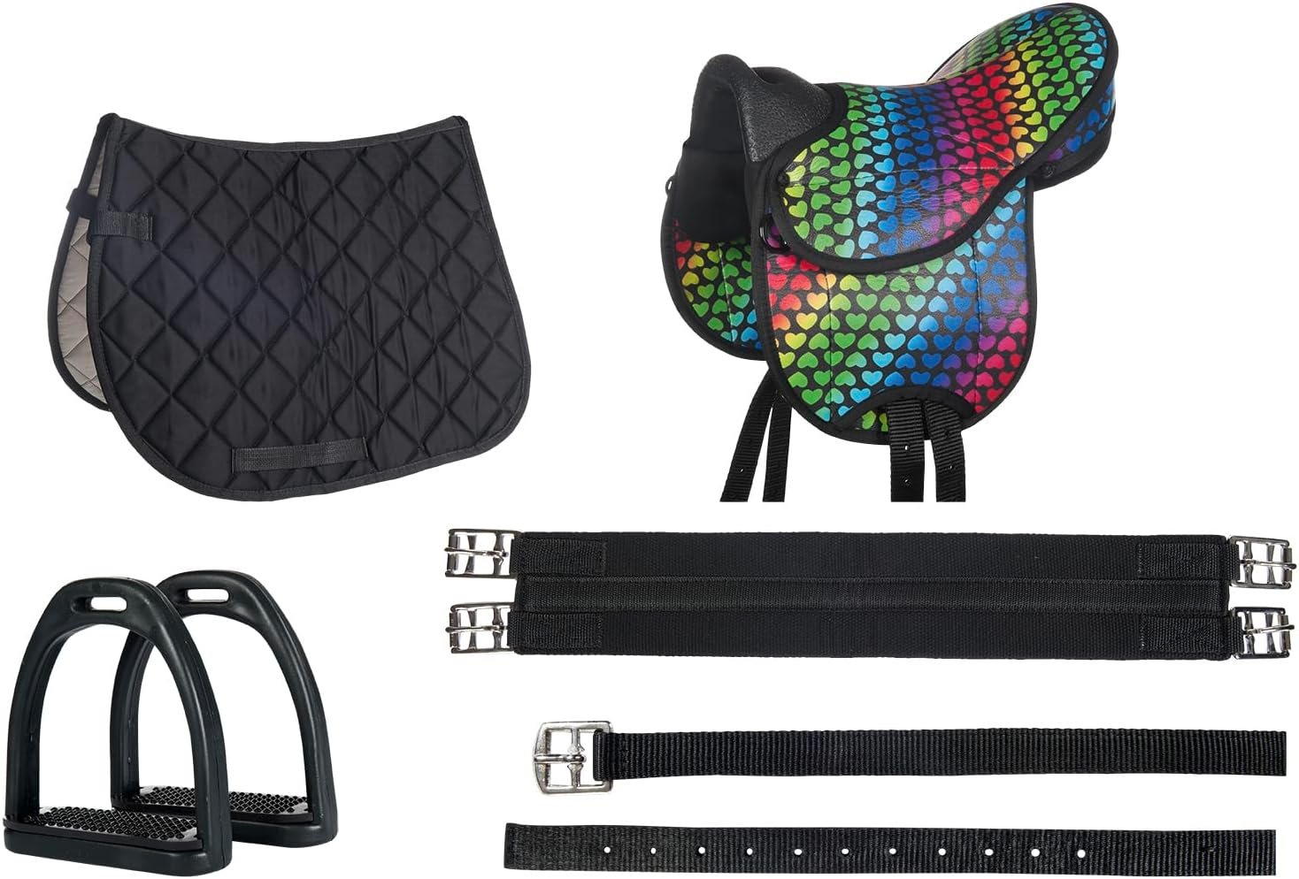 HKM Shetty Sattelset Bunt, 12″ HKM Shetty Sattelset Bunt, 12″