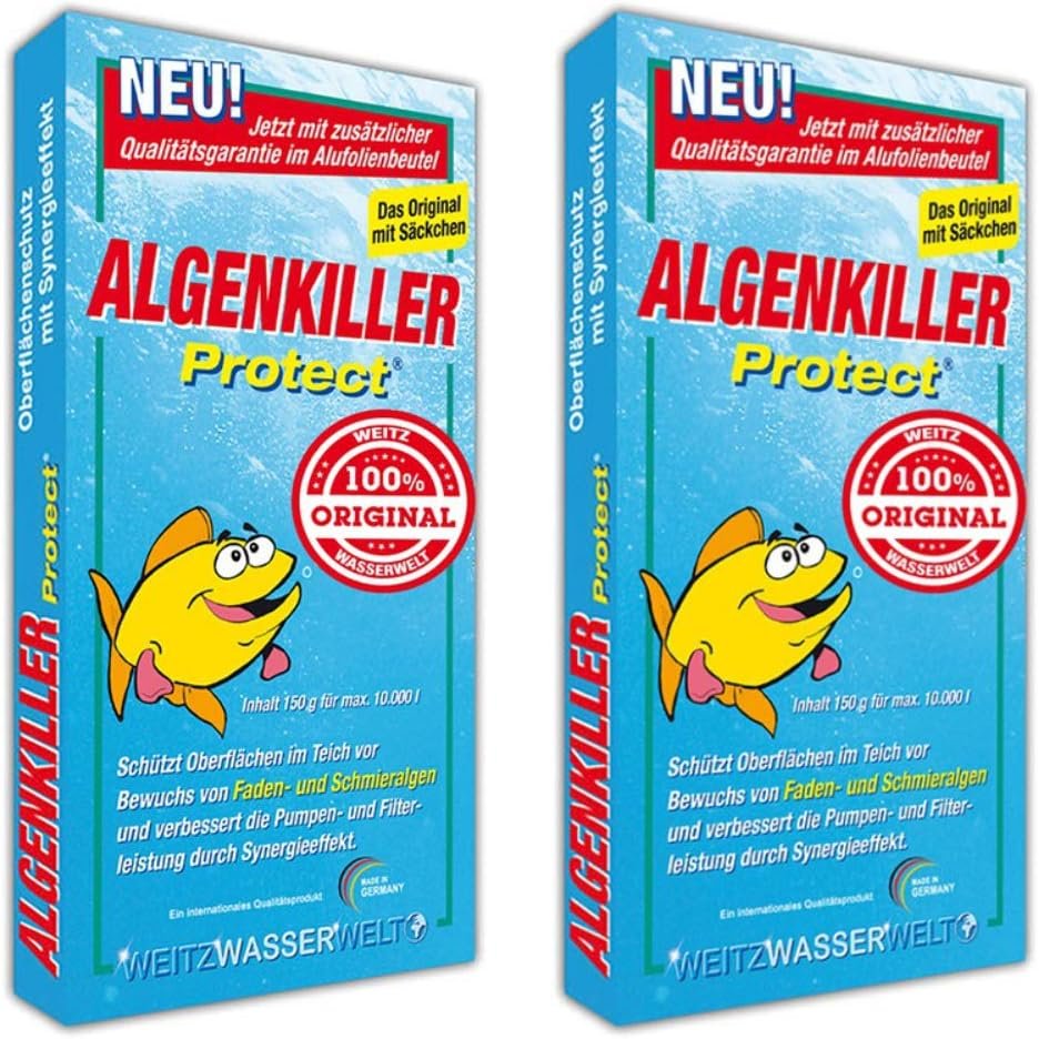 Weitz Algenkiller Protect 2x150g für bis zu 20 000 Liter Teichwasser Weitz Algenkiller Protect 2x150g für bis zu 20 000 Liter Teichwasser