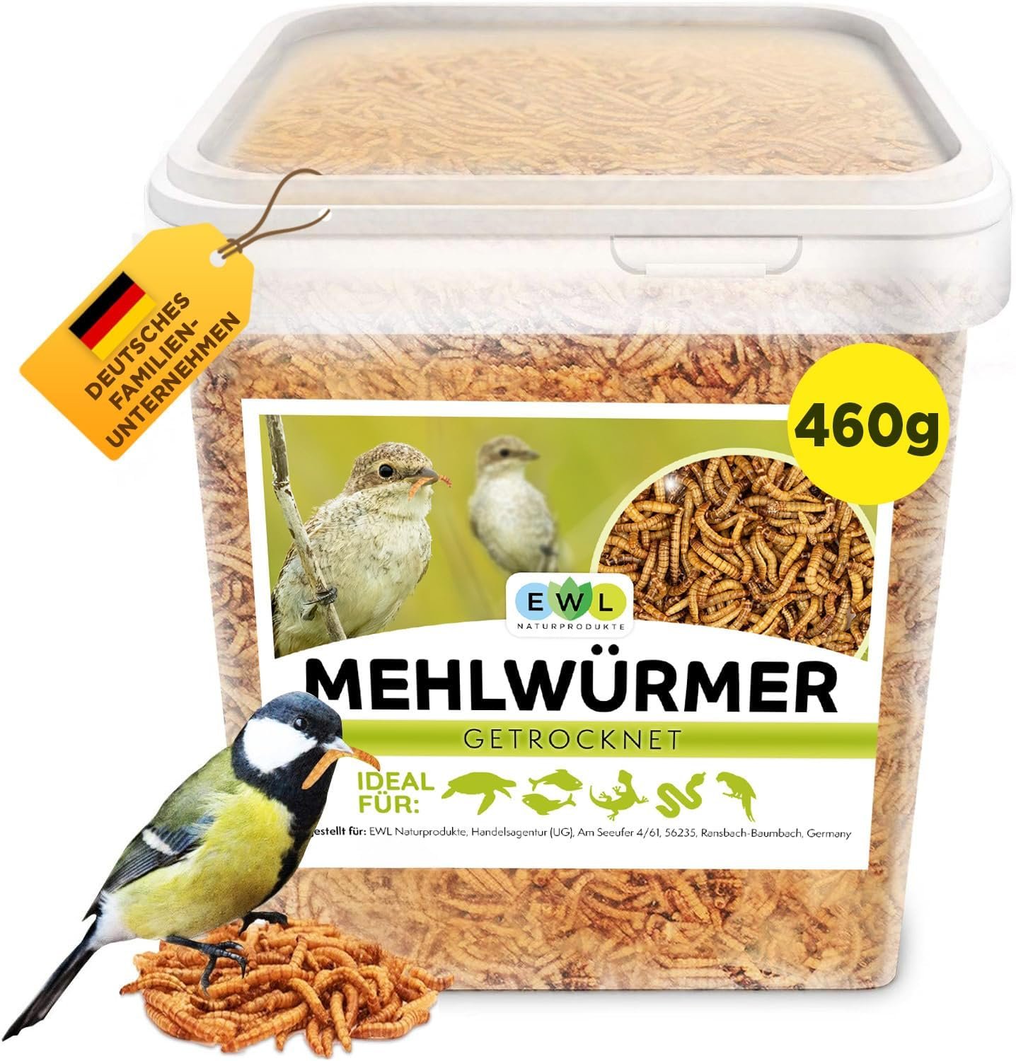 Getrocknete Mehlwürmer, Premium Insektensnack, Vögel, Fische, Schildkröten, Nagetiere, Igel, Reptilien, Vogelfutter, Wildvögel, ganzjähriges Eichhörnchenfutter, Hamsterfutter, Igelfutter, 460 g (2,5 l) Getrocknete Mehlwürmer, Premium Insektensnack, Vögel, Fische, Schildkröten, Nagetiere, Igel, Reptilien, Vogelfutter, Wildvögel, ganzjähriges Eichhörnchenfutter, Hamsterfutter, Igelfutter, 460 g (2,5 l)