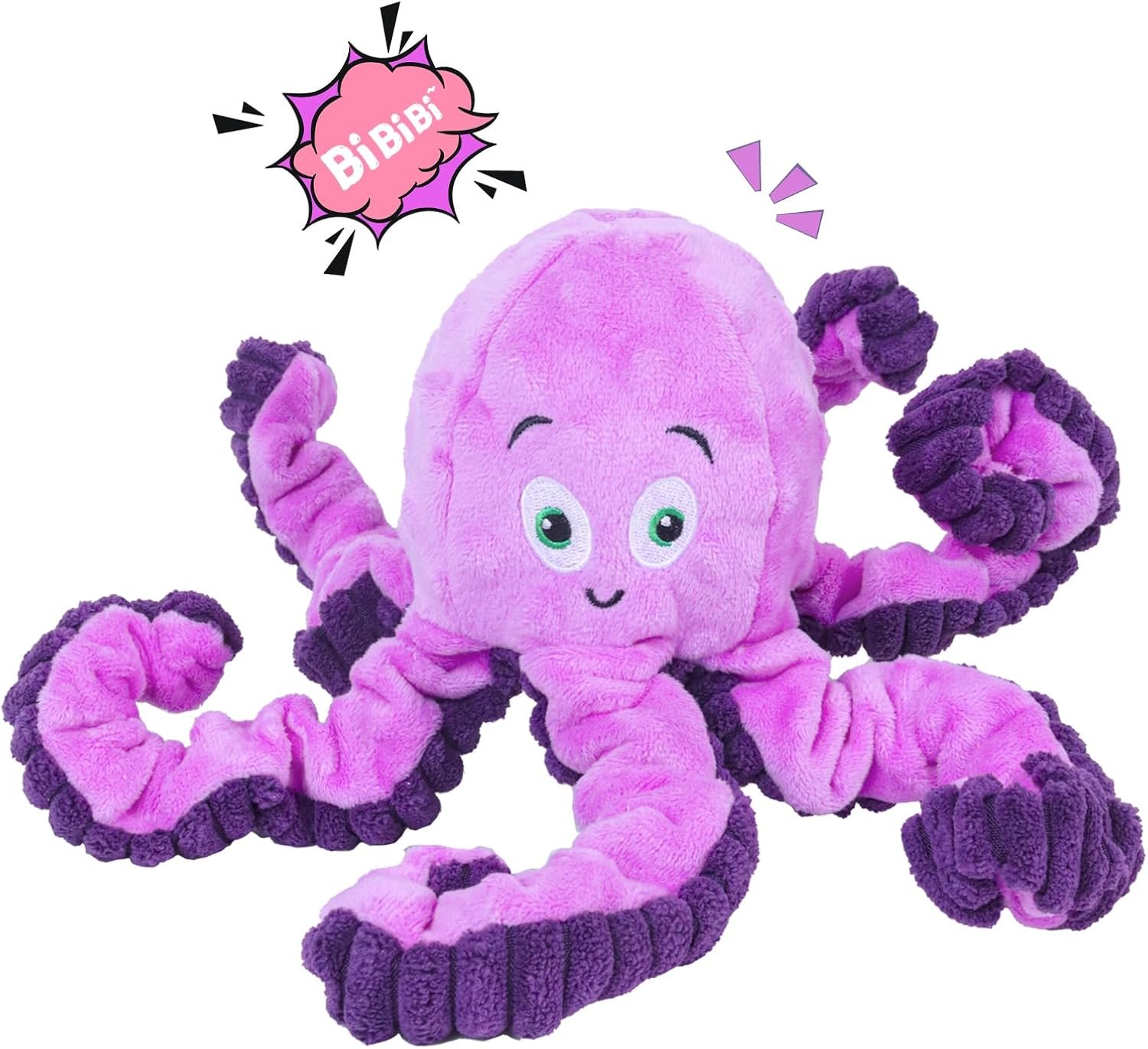 Hundespielzeug mit Quietschgeräusch, interaktives Plüsch-Oktopus-Ziehspielzeug, unzerstörbares Welpenspielzeug für kleine, mittelgroße und große Hunde, um sie zu beschäftigen Hundespielzeug mit Quietschgeräusch, interaktives Plüsch-Oktopus-Ziehspielzeug, unzerstörbares Welpenspielzeug für kleine, mittelgroße und große Hunde, um sie zu beschäftigen