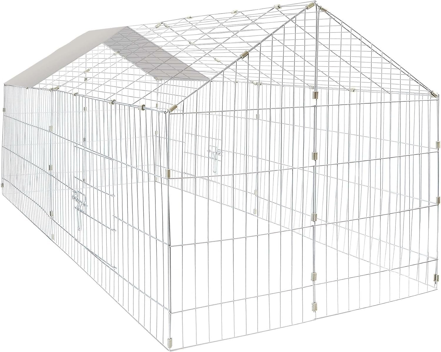 Wiltec Freigehege Kaninchen 180 x 75 x 75 cm, Freigehege und Kleintierstall für Kaninchen, Hasen, Meerschweinchen, Freigehege als Hasenstall Wiltec Freigehege Kaninchen 180 x 75 x 75 cm, Freigehege und Kleintierstall für Kaninchen, Hasen, Meerschweinchen, Freigehege als Hasenstall