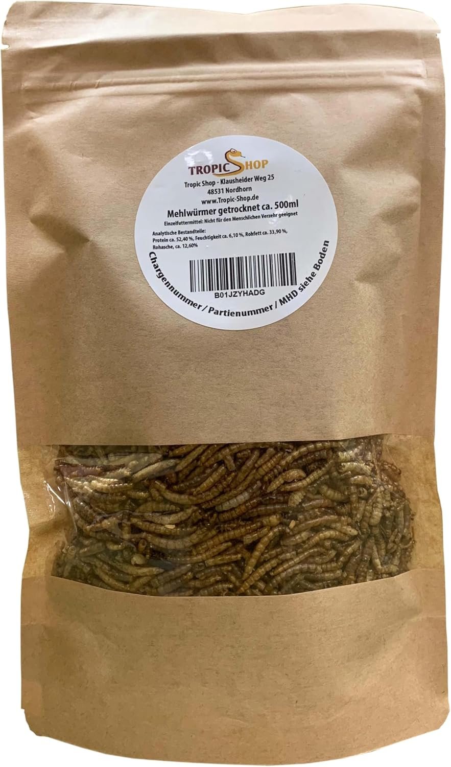 500 ml Mehlwürmer gefriergetrocknet/getrocknet | Reptilien, Schildkröten, Futtertiere, Igelsamen, Vogelfutter 500 ml Mehlwürmer gefriergetrocknet/getrocknet | Reptilien, Schildkröten, Futtertiere, Igelsamen, Vogelfutter