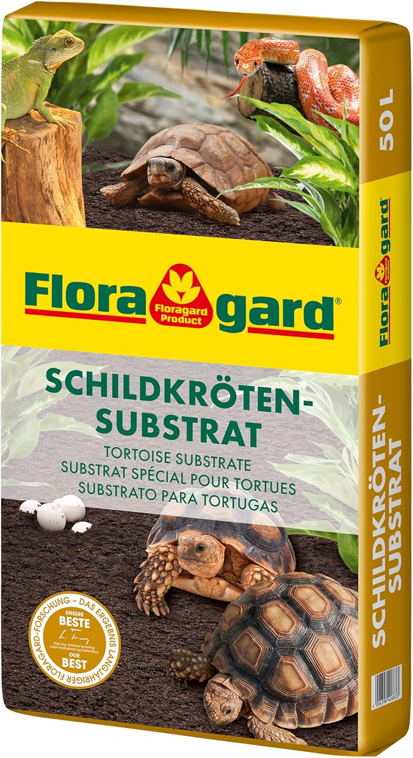 Floragard Schildkrötensubstrat 50 L – natürliche Einstreu ohne Dünger – für Landschildkröten und andere Reptilien – für Frühbeet, Überwinterung und Terrarien Floragard Schildkrötensubstrat 50 L – natürliche Einstreu ohne Dünger – für Landschildkröten und andere Reptilien – für Frühbeet, Überwinterung und Terrarien