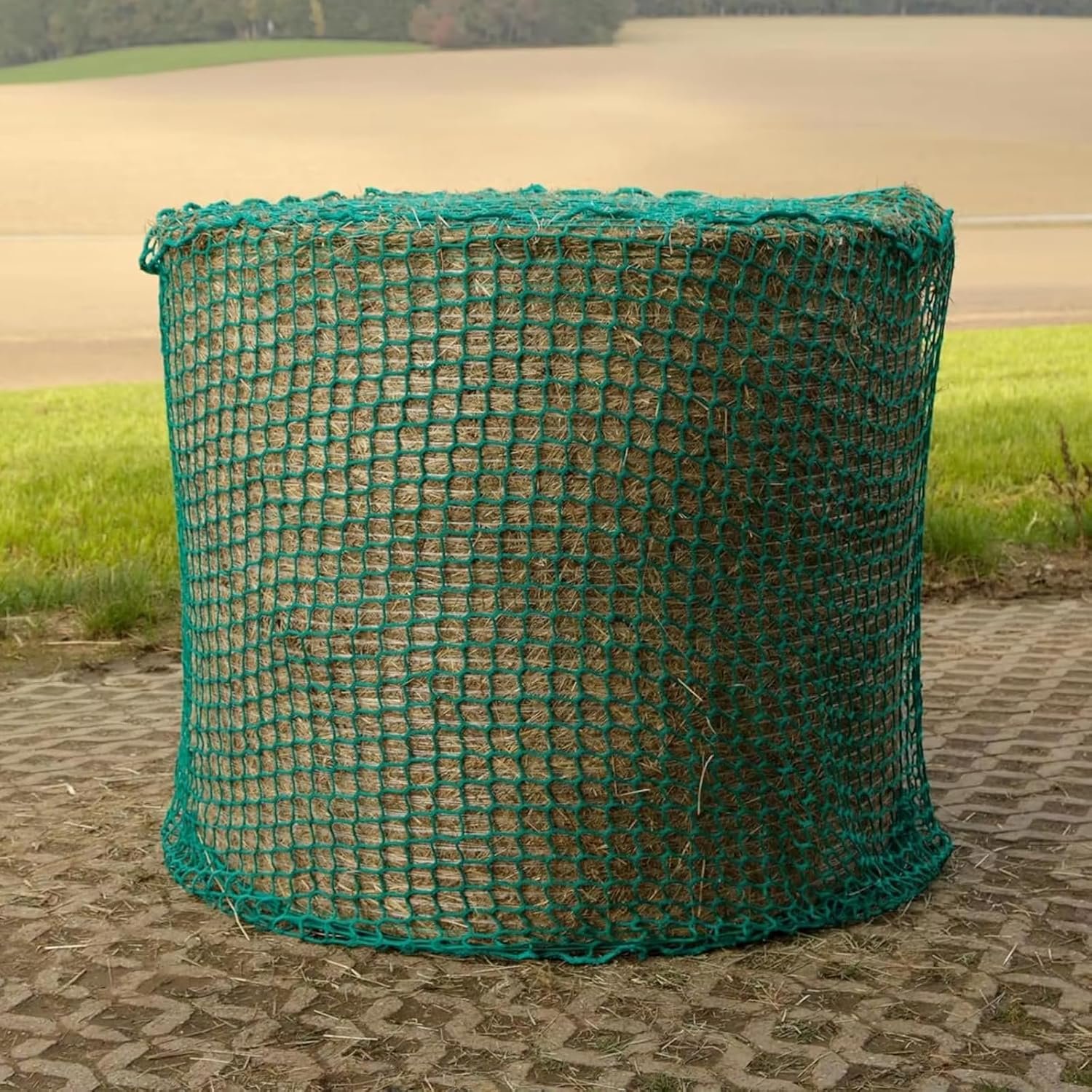 Heunetz Rundballen Ø 180 x Höhe 180 cm – engmaschiges Futternetz 4,5 cm, stabiles Heuballennetz für Pferde, langlebiges Rundballennetz zur Verlängerung der Fresszeit (rund) Heunetz Rundballen Ø 180 x Höhe 180 cm – engmaschiges Futternetz 4,5 cm, stabiles Heuballennetz für Pferde, langlebiges Rundballennetz zur Verlängerung der Fresszeit (rund)