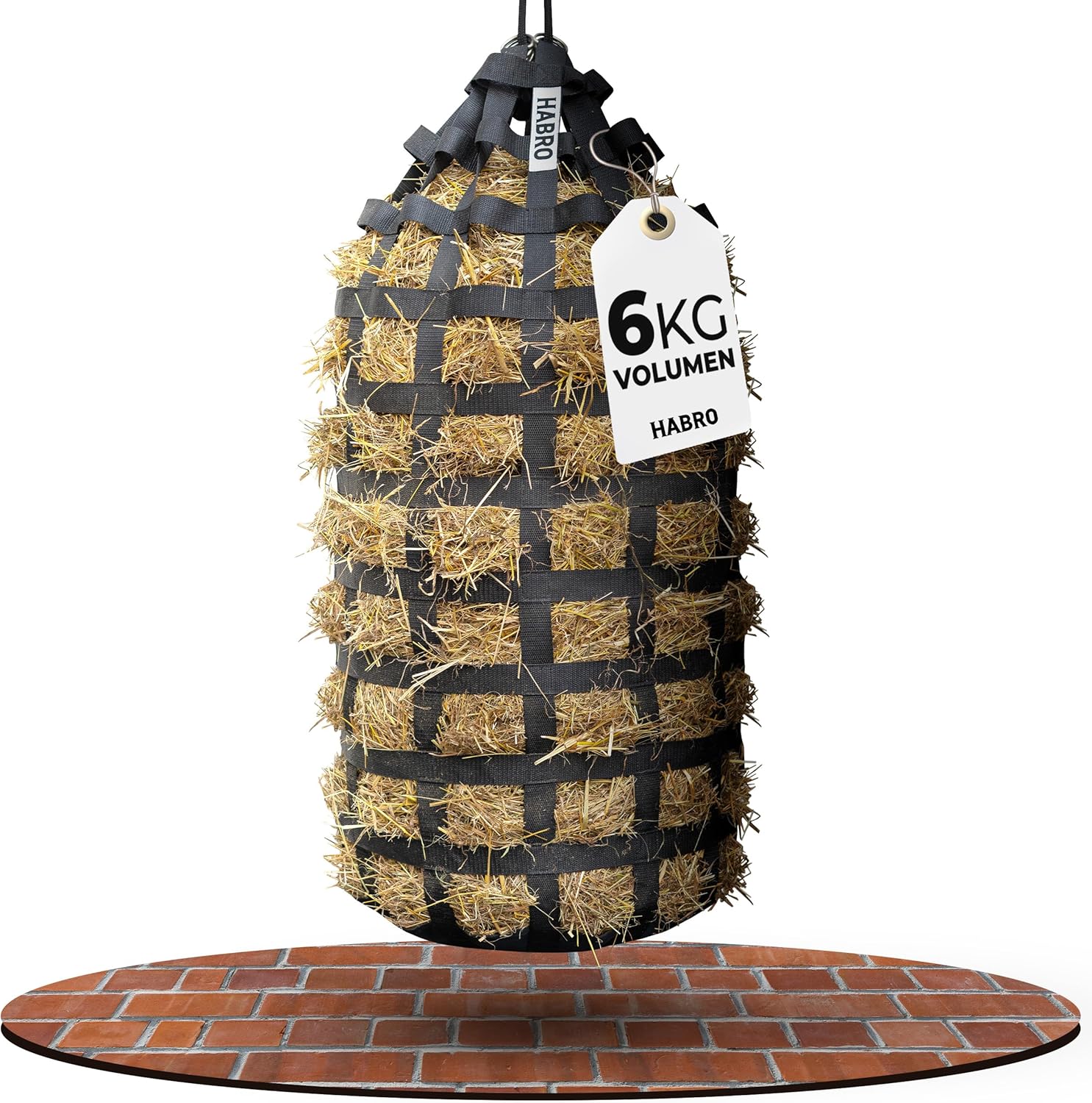 HaBro Heunetz für Pferde, engmaschig | Heusack für 6 kg Heu | Premium XXL Heusack | Extrem robust und langlebig | Für eine artgerechte Nahrungsaufnahme HaBro Heunetz für Pferde, engmaschig | Heusack für 6 kg Heu | Premium XXL Heusack | Extrem robust und langlebig | Für eine artgerechte Nahrungsaufnahme