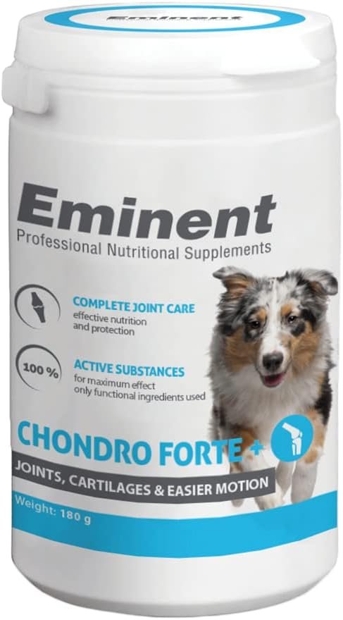 EMINENT Supplements Chondro Forte+ | Nahrungsergänzungsmittel für Hunde für die ordnungsgemäße Funktion von Gelenken, Sehnen und Bändern EMINENT Supplements Chondro Forte+ | Nahrungsergänzungsmittel für Hunde für die ordnungsgemäße Funktion von Gelenken, Sehnen und Bändern