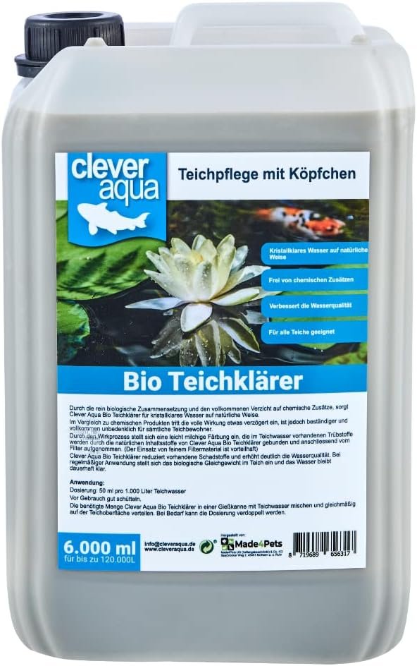 Bio-Teichklärer 6000 ml für einen kristallklaren Teich auf rein natürliche Weise Bio-Teichklärer 6000 ml für einen kristallklaren Teich auf rein natürliche Weise