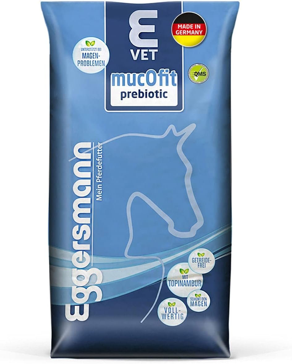 Eggersmann E Vet mucOfit Prebiotic – Pferdemüsli ohne Getreide – Pferdefutter für Magen und Darm – 20 kg Beutel Eggersmann E Vet mucOfit Prebiotic – Pferdemüsli ohne Getreide – Pferdefutter für Magen und Darm – 20 kg Beutel