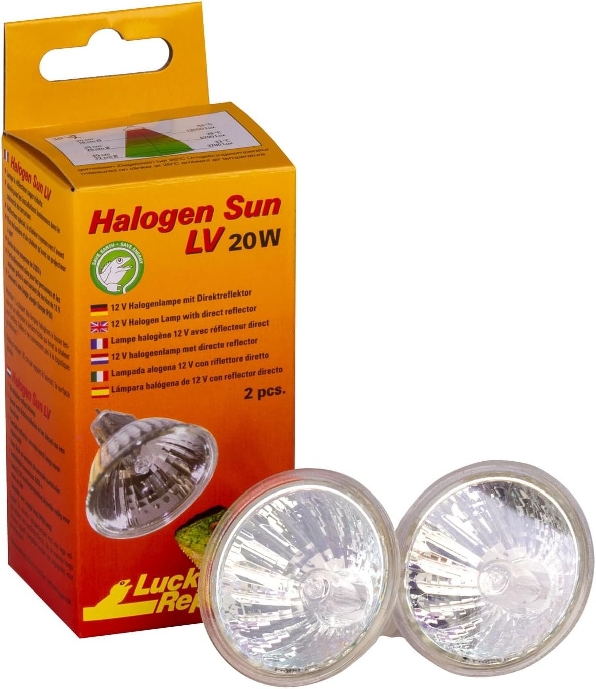 Lucky Reptile HSL-20 Halogen Sun LV, 20 Watt, 2 Stück Lucky Reptile HSL-20 Halogen Sun LV, 20 Watt, 2 Stück