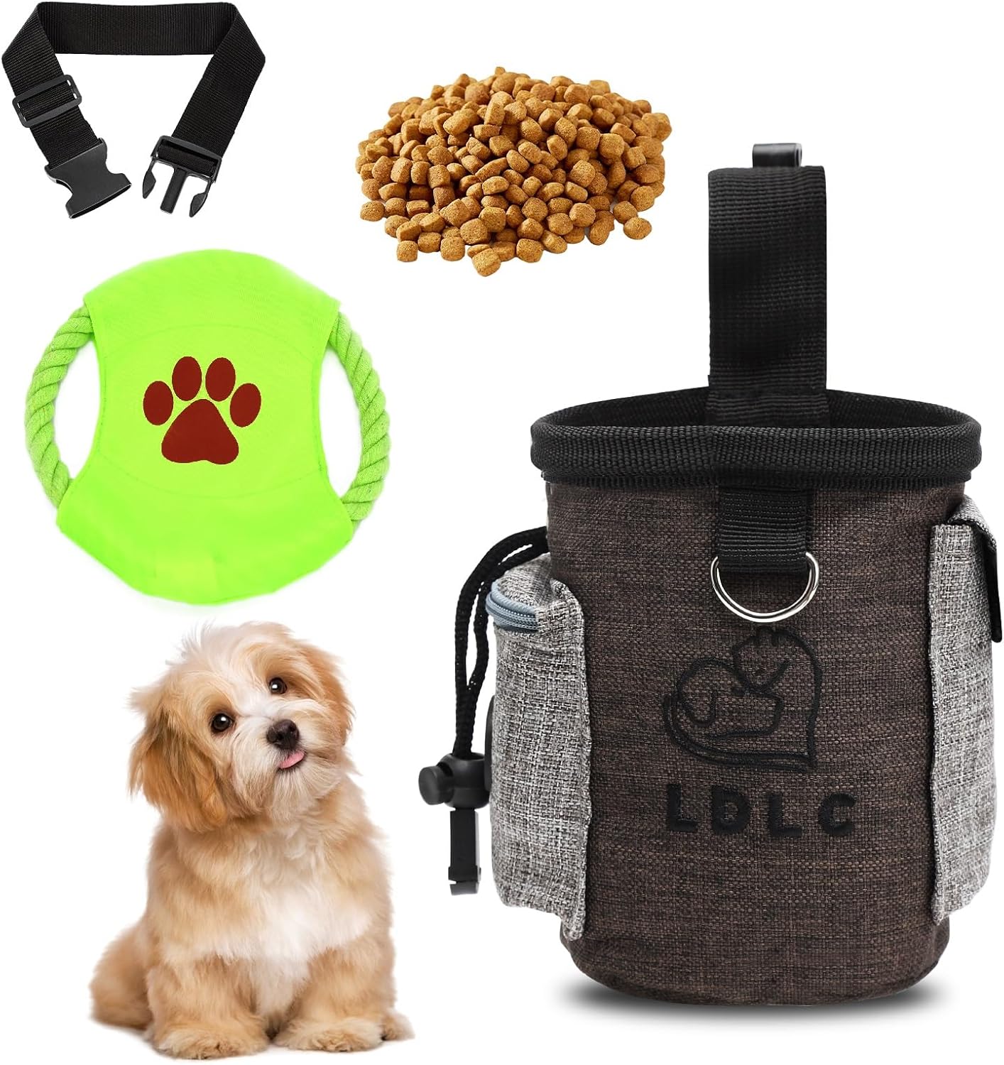 HENGBIRD Hundefutterbeutel, Hundeleckerlibeutel, Hundetrainingshund für Leckerlis für das Hundetraining, mit Kotbeutelspender und verstellbarem Gürtel, mit Frisbee-Spielzeug für Haustiere HENGBIRD Hundefutterbeutel, Hundeleckerlibeutel, Hundetrainingshund für Leckerlis für das Hundetraining, mit Kotbeutelspender und verstellbarem Gürtel, mit Frisbee-Spielzeug für Haustiere