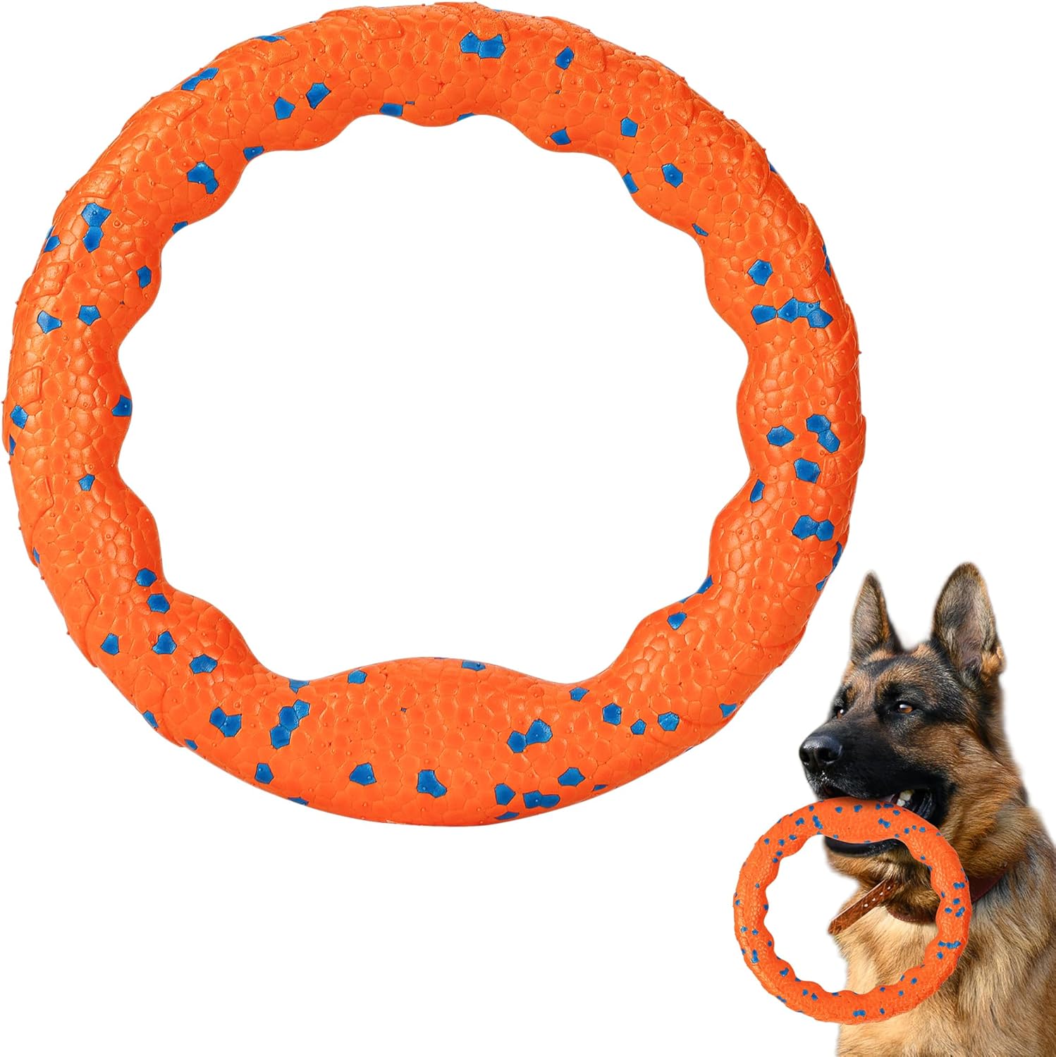 Hundespielzeugring, robustes Hundespielzeug, Kauring für Hunde, Hundescheiben zum Werfen und Fangen, schwimmender Trainingsring für Hunde Hundespielzeugring, robustes Hundespielzeug, Kauring für Hunde, Hundescheiben zum Werfen und Fangen, schwimmender Trainingsring für Hunde