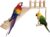 3-teilige Papageienschaukel, Papageienspielzeug aus Kiefernholz, Vogelkäfigschaukel für alle Arten von Papageien, Ziervögeln, Hamstern und anderen kleinen Haustieren