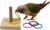 1 Stück Vogel-Intelligenz-Trainingsspielzeug, buntes Stapelring-Spielzeug aus Holz für Papageien, Wellensittiche, Nymphensittiche und Sittiche