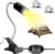 Schildkröten-Wärmelampe, Reptilien-Terrariumlampe mit Clip UVA/UVB 25 W und 50 W Heizlampe Wärmelampe E27 Lampenfassung Reptilien-Heizlampe für Eidechsen, Landschildkröten, Echsen, Schlangen