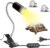 Schildkröten-Wärmelampe, Reptilien-Terrariumlampe mit Timer und 2 UVA/UVB 50W Heizlampe Wärmepunktlampe E27 Lampenfassung Reptilien-Heizlampe für Eidechsen, Landschildkröten, Eidechsen, Schlangen