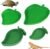 Zykra 4 Stück Reptilienfutter-Wassernäpfe, Blatt-Terrariumschalen, 2 Formen Schildkröten-Futternapf, 2 Größen, kleine Reptilien-Futternapf für Eidechsen, Schildkröten, Hamster, Schnecken