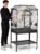 Montana Cages Premium Madeira II Vogelkäfig für Sittiche, inkl. Landeklappe, Außensitz, 4 Edelstahlnäpfe, Avilon pulverbeschichtet, ca. 82 x 54 x 153 cm