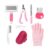 8-teiliges Kaninchenpflegeset mit Nagelknipser, Feile, Haustierkamm, Flohkamm, Badehandschuh, Haustiermassage, Kaninchenbürste für Kaninchen, Meerschweinchen, Welpen, Kätzchen, Hamster