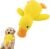 Anti-Stress-Ente für Hunde, Hundespielzeug unverwüstlich, unverwüstliches Hundespielzeug, Kuscheltier für Hunde, enges Kuscheltier, 25 x 22 cm, gelb
