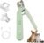 Krallenschleifer für Hunde mit Licht, 2-in-1 Light Scissors Pro Dog, leiser Krallenschneider mit Spritzschutz, ultrascharfe Klingen, auch als Krallenschere Katzen & Katzenkrallenschneider (grün)