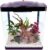 AquaOne HR-300 Aquarium Komplettset LED mit Pumpe schwarz I kleines Nano-Aquarium 14 Liter I Mini-Nano-Becken-Set für Fische und Garnelen