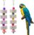 Bird Chew Toy, 2 Pieces Birdbeak Whetstone with Bell, Parrot Beak Whetstone for Cockatoo Budgie Parakeet Cockatiel Lovebird, Hanging Swing Bird Cage Accessories
