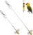 2 Stück Vogelspieße Papagei Spike Feeder Wellensittichspielzeug Wellensittichzubehör Vogelkäfigzubehör Vogelspielzeug Vogelkäfigzubehör Vogelspielzeug für Papageien Gemüse Futtersuche (Silber)