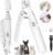 Leise Schermaschine für Hundepfoten mit Krallenschere/LED-Licht, Haarschneidemaschine für Haustiere, Hundeschermaschine, Pfotenschneider für Hunde, Katzen, Pfoten, Augen, Ohren, Gesicht, Körper