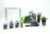 AquaOne Hr-230 weiß mit Dekoration, Nano-Aquarium, komplettes Aquarium-Filtersystem, Nano-Aquarium-Set, Filterbeleuchtung