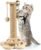 Kratzbaum für Katzen, 40 cm, Kratzbaumspielzeug für Katzen, mit Ball, geschichtetem Drehteller, Federn, Sisalseil für Kratzbaum