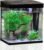 Nobleza – 7L Mini Aquarium Komplettset, Nano Aquarium Stabiler Einsteigerpool mit LED-Beleuchtung und integriertem Filtersystem, Schwarz